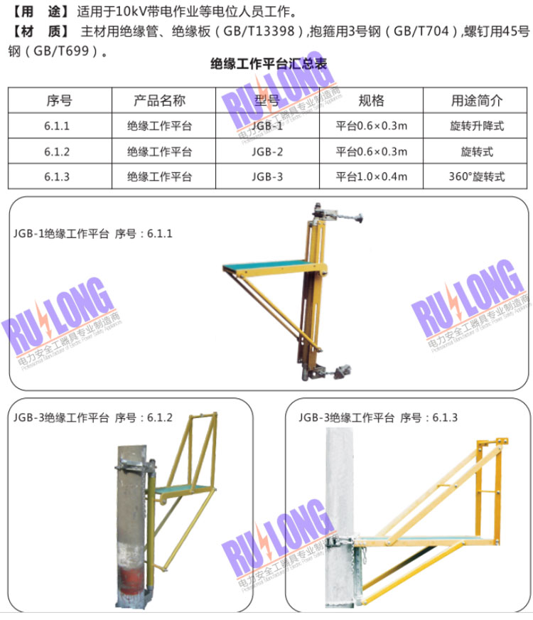 绝缘操作平台